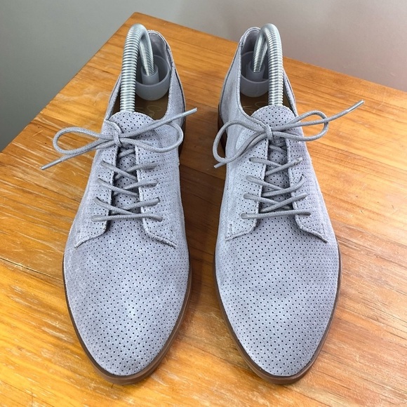 Crown Vintage Gray Perforated Flats - Picture 2 of 12